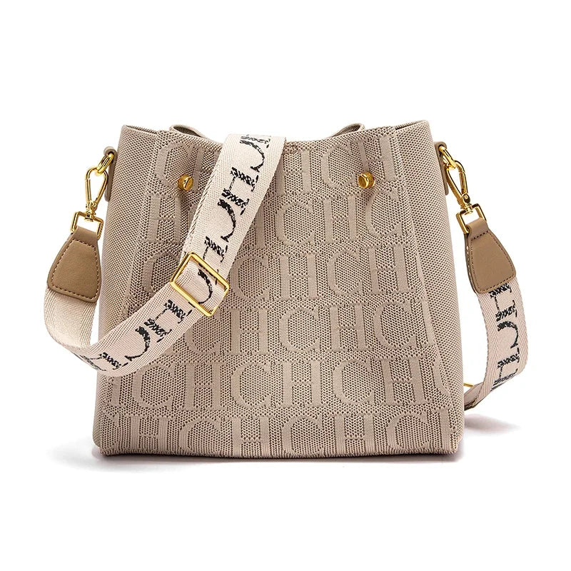 Crossbody Elegant Design Sense Letters Drawstring Design Brand Women's Bag Fashion Casual Hundred Women's Bag Crossbody