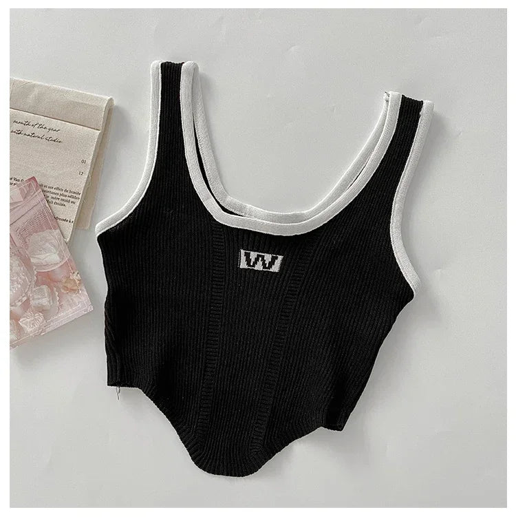 Women Irregular Tops For Women Sexy Crop Tops Summer Sleeveless Sweet Tops Cloth Summer Y2K For Women 2025