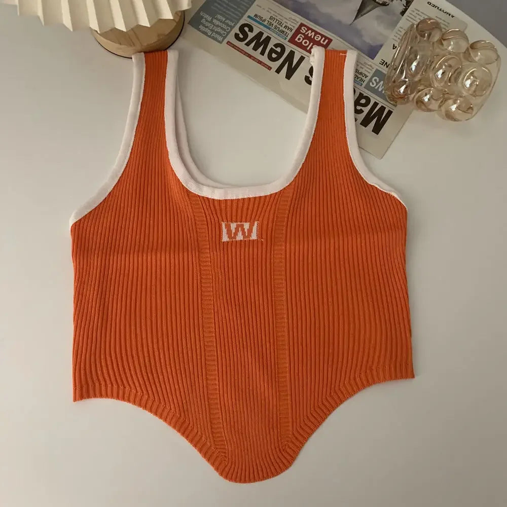 Women Irregular Tops For Women Sexy Crop Tops Summer Sleeveless Sweet Tops Cloth Summer Y2K For Women 2025