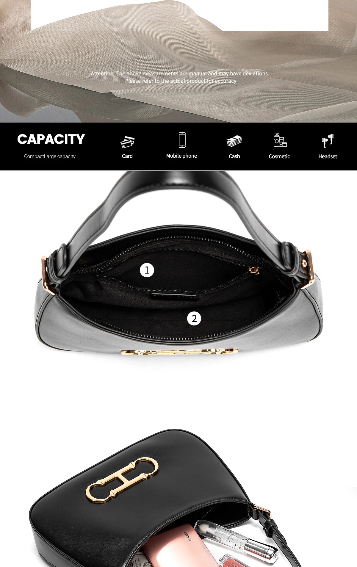 Fashion Classic Women's New Shoulder Bag Solid Color Retro Style Party Date Women's Shoulder Bag