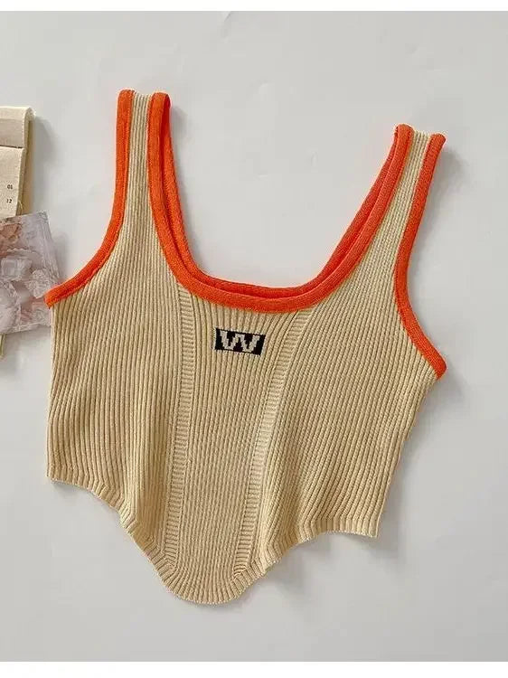 Women Irregular Tops For Women Sexy Crop Tops Summer Sleeveless Sweet Tops Cloth Summer Y2K For Women 2025