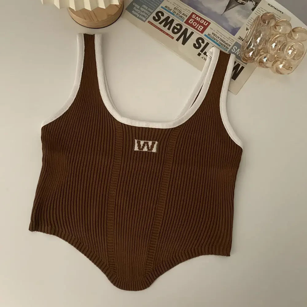Women Irregular Tops For Women Sexy Crop Tops Summer Sleeveless Sweet Tops Cloth Summer Y2K For Women 2025