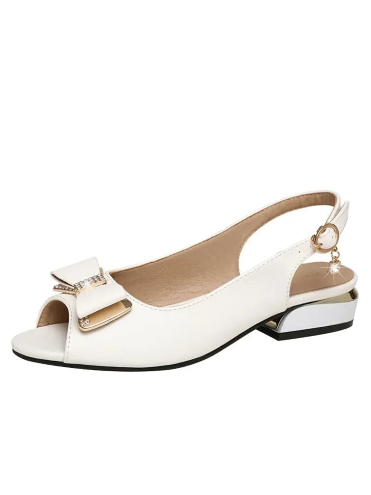 Sapatos Femininas Female Fashion White Patent Leather Open Toe High Quality Shoes Women Classic Black Comfort Office Shoes B112