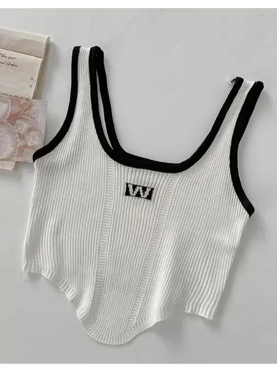 Women Irregular Tops For Women Sexy Crop Tops Summer Sleeveless Sweet Tops Cloth Summer Y2K For Women 2025