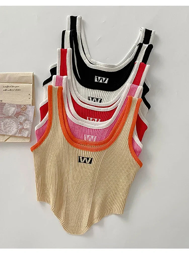 Women Irregular Tops For Women Sexy Crop Tops Summer Sleeveless Sweet Tops Cloth Summer Y2K For Women 2025