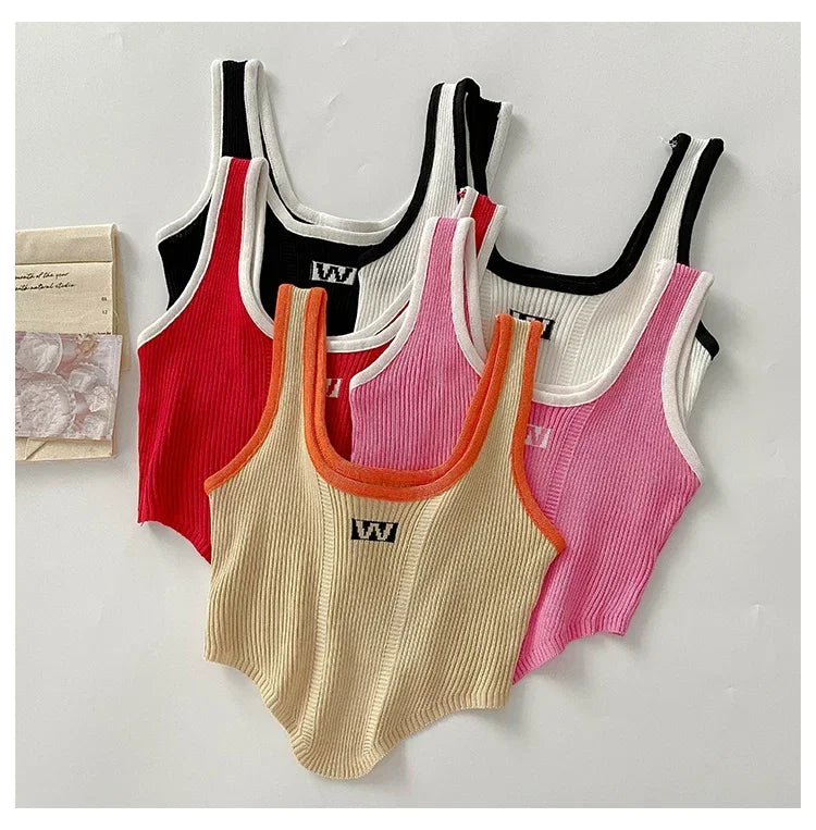 Women Irregular Tops For Women Sexy Crop Tops Summer Sleeveless Sweet Tops Cloth Summer Y2K For Women 2025