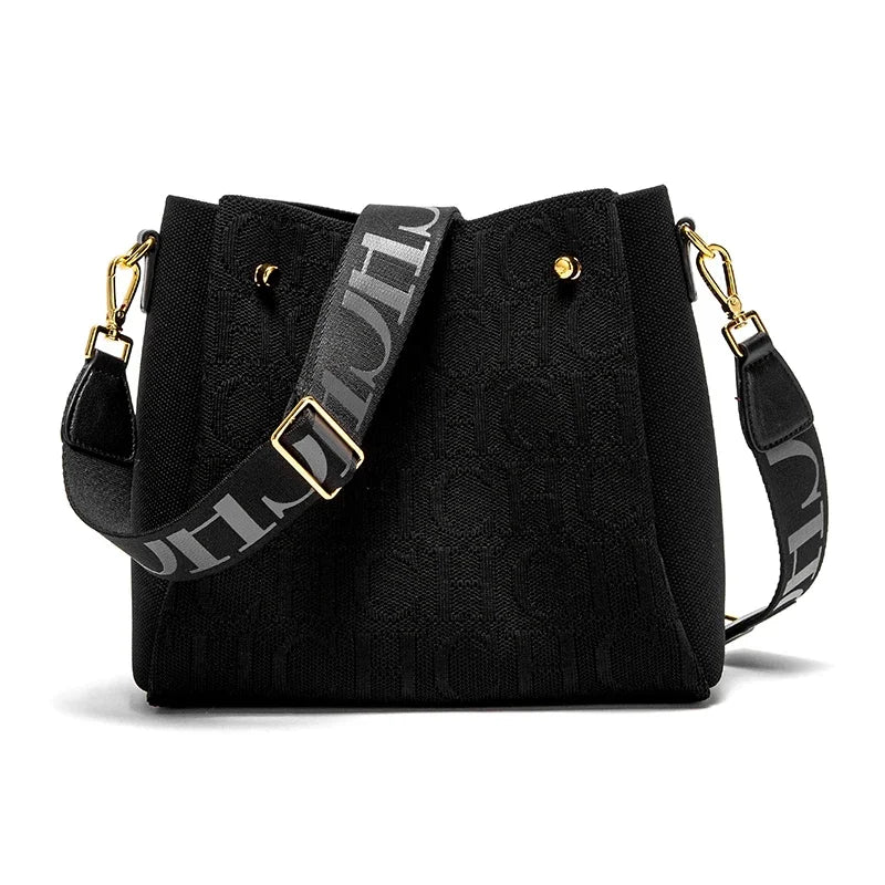 Crossbody Elegant Design Sense Letters Drawstring Design Brand Women's Bag Fashion Casual Hundred Women's Bag Crossbody