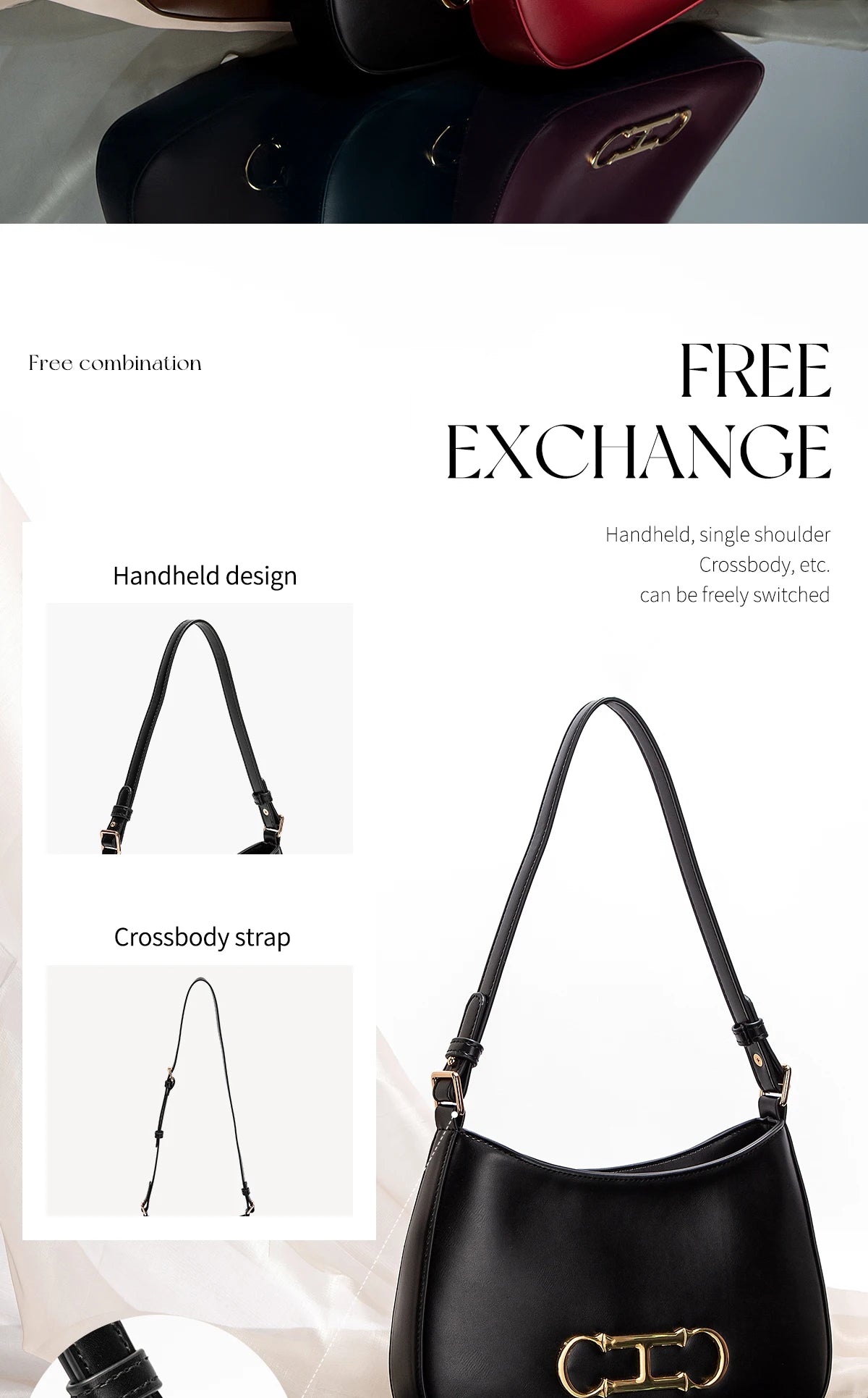Fashion Classic Women's New Shoulder Bag Solid Color Retro Style Party Date Women's Shoulder Bag