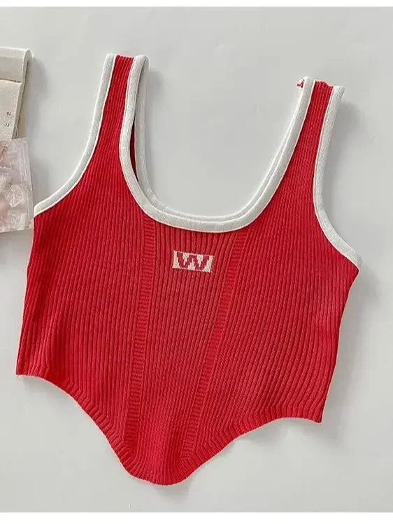 Women Irregular Tops For Women Sexy Crop Tops Summer Sleeveless Sweet Tops Cloth Summer Y2K For Women 2025