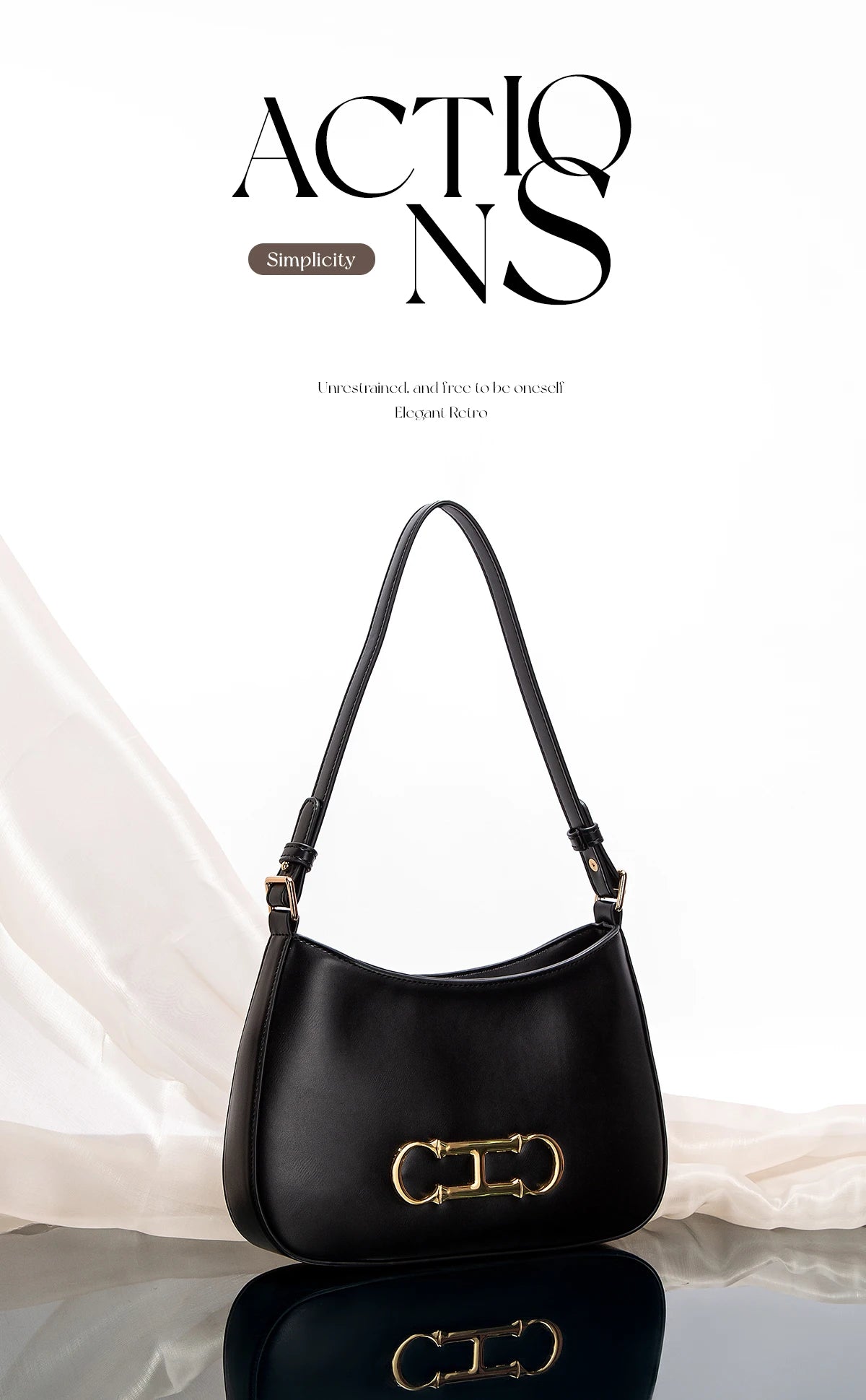 Fashion Classic Women's New Shoulder Bag Solid Color Retro Style Party Date Women's Shoulder Bag