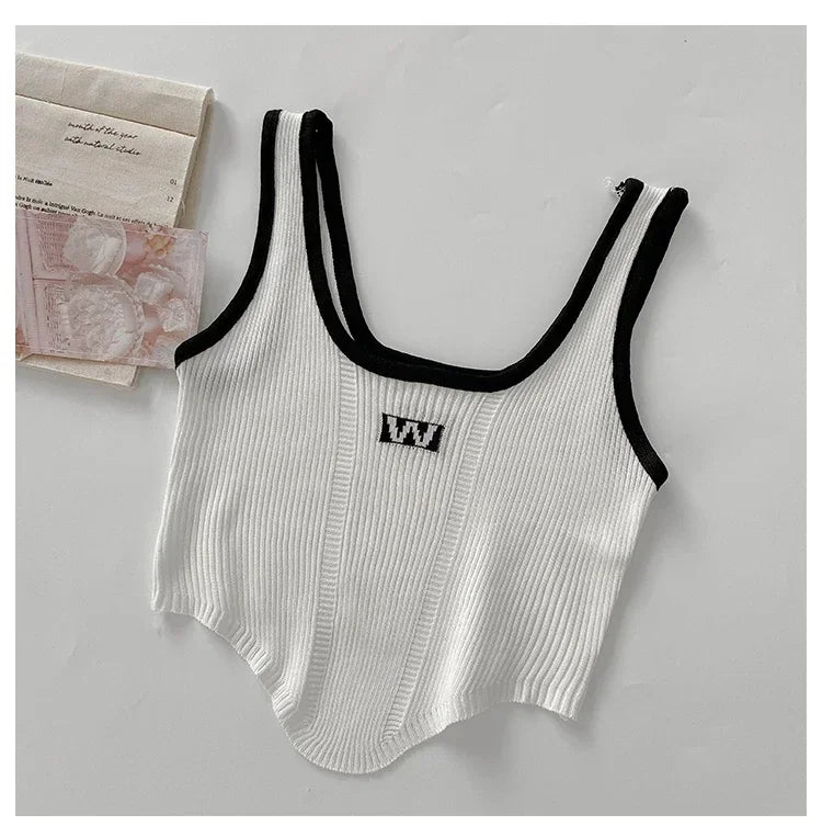 Women Irregular Tops For Women Sexy Crop Tops Summer Sleeveless Sweet Tops Cloth Summer Y2K For Women 2025