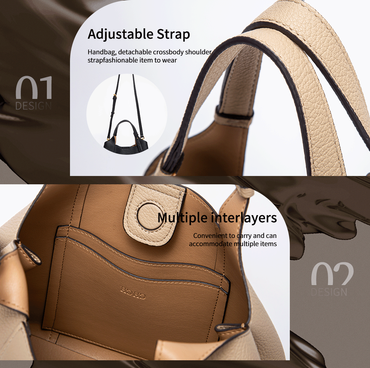 Retro Style Women's New 2024 Solid Color Shoulder Bag Versatile Commuter Women's Large Capacity Handbag