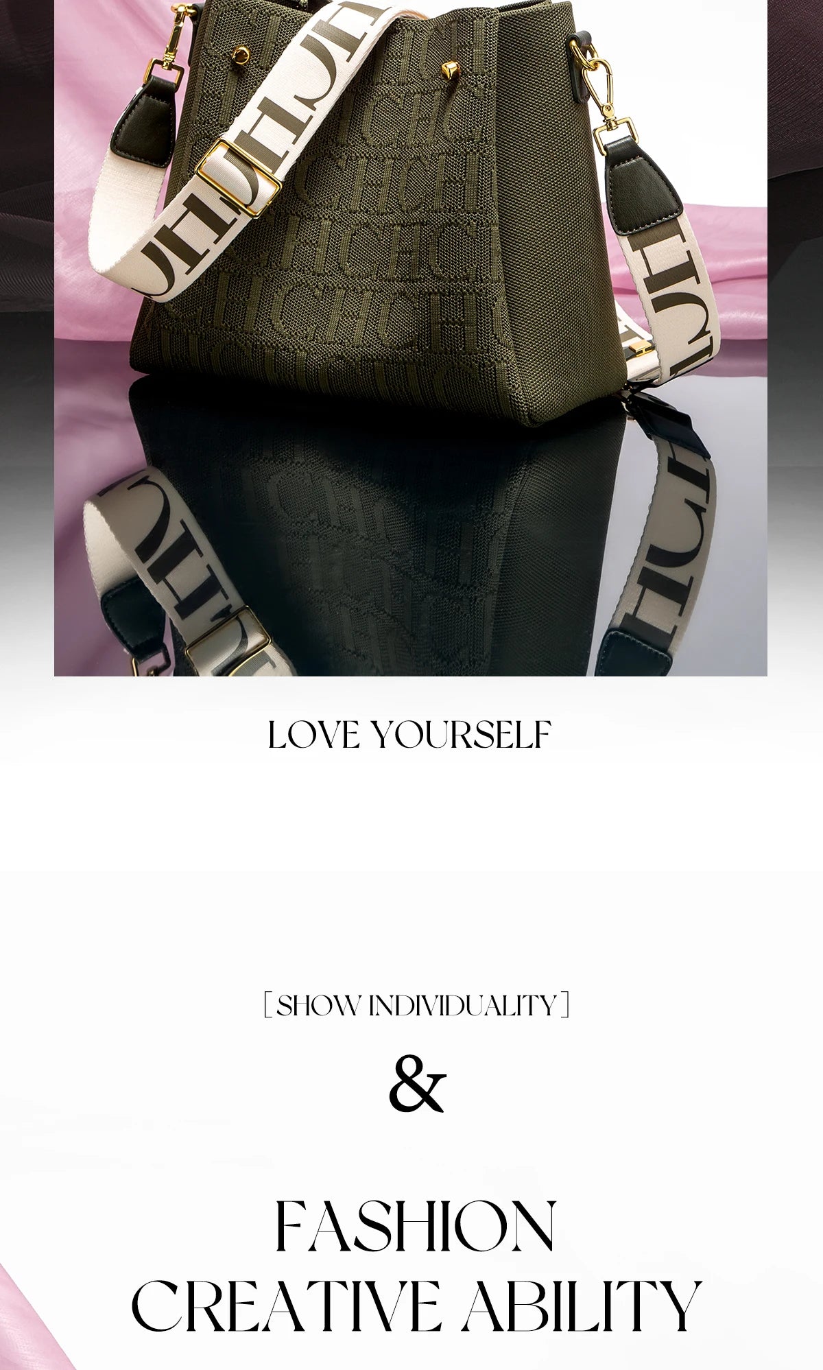 Crossbody Elegant Design Sense Letters Drawstring Design Brand Women's Bag Fashion Casual Hundred Women's Bag Crossbody