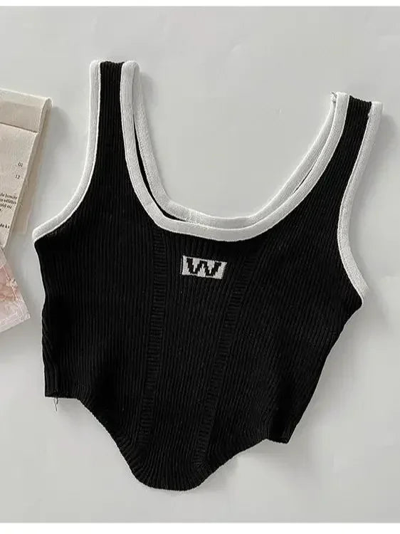 Women Irregular Tops For Women Sexy Crop Tops Summer Sleeveless Sweet Tops Cloth Summer Y2K For Women 2025