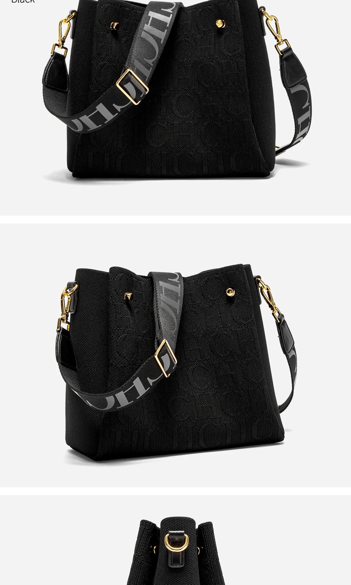 Crossbody Elegant Design Sense Letters Drawstring Design Brand Women's Bag Fashion Casual Hundred Women's Bag Crossbody