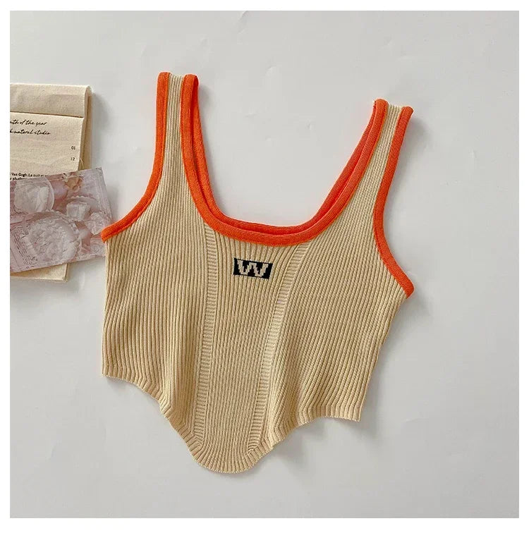 Women Irregular Tops For Women Sexy Crop Tops Summer Sleeveless Sweet Tops Cloth Summer Y2K For Women 2025