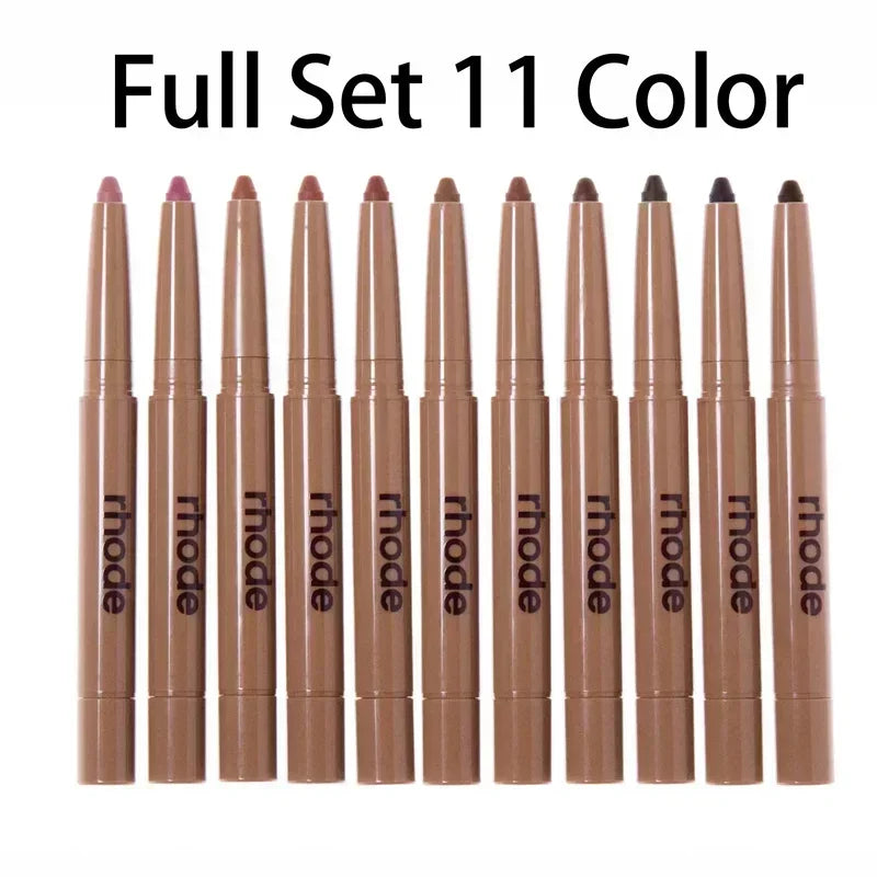 New Style Brand Skin Peptide Lip Shape Pen Lip Liner Long Lasting Lip Tint Pencil Glazing Milk Make Up Mirror Advanced Cosmetics